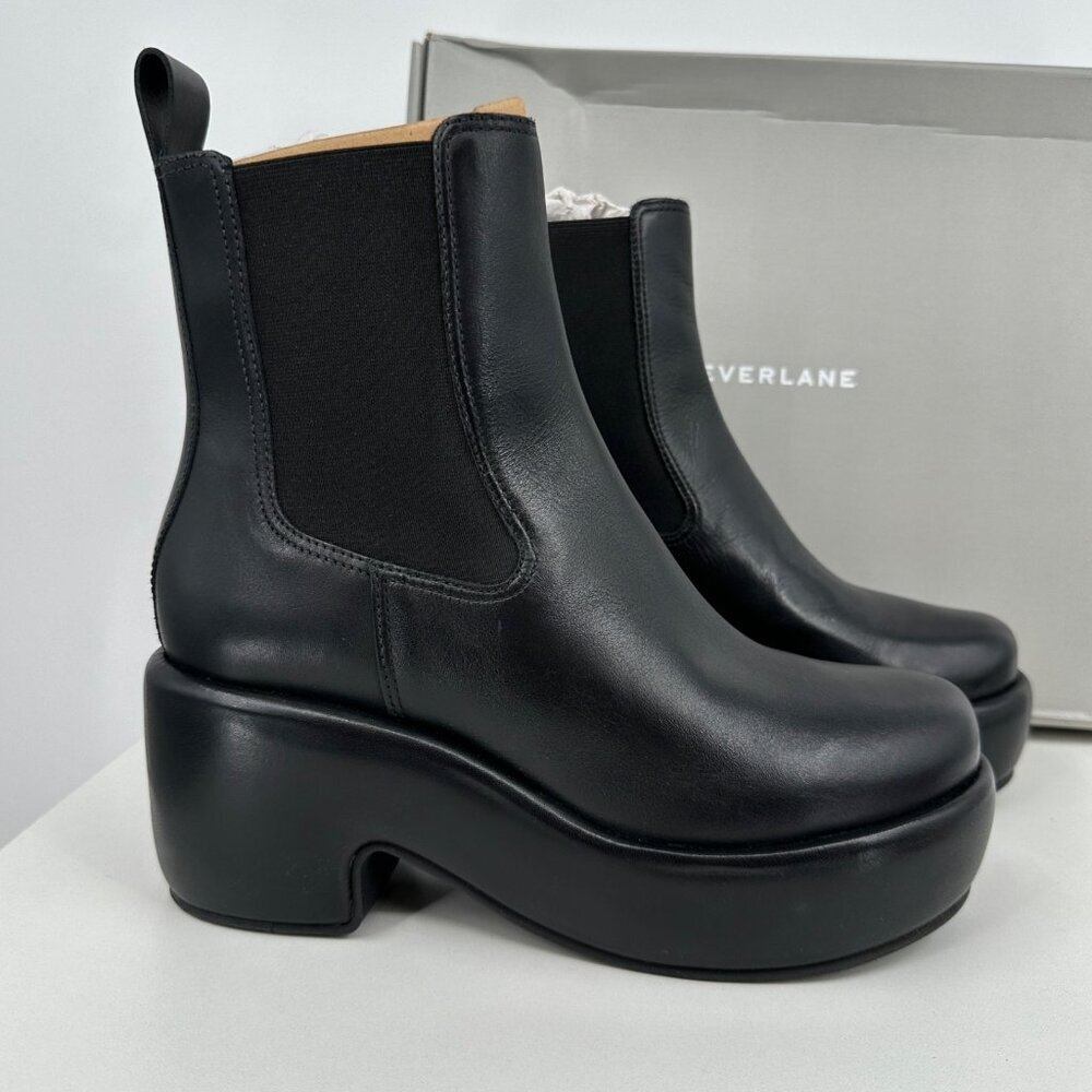 Everlane The Puffa Boot in Black size 9.5 Chelsea Ankle 3.25" Chunky Platform